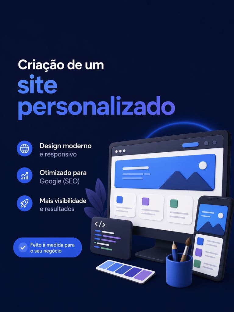 Criação de um site personalizado — design responsivo e SEO